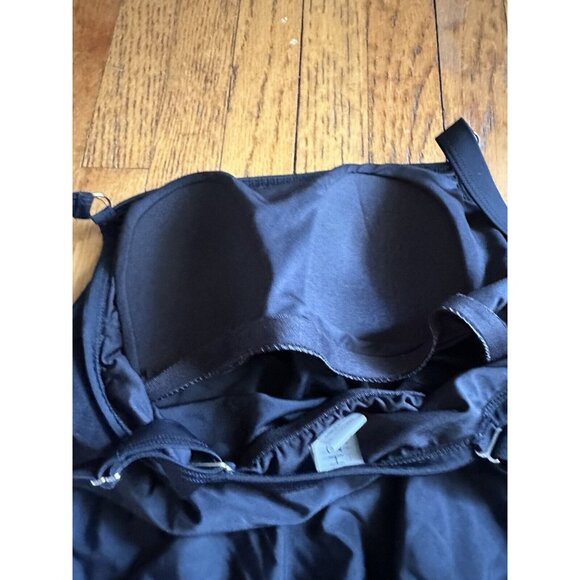 H2oh Capri Tankini Swimtop Swimsuit Black Size L GUC - Picture 8 of 8